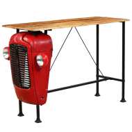 vidaXL Traktorový barový stôl mangovníkové drevo červený 60x150x107 cm - cena, porovnanie