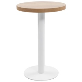 vidaXL Bistro stolík bledohnedý 50 cm MDF