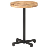 vidaXL Bistro stolík okrúhly Ø50x75 cm surové mangovníkové drevo - cena, porovnanie