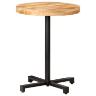 vidaXL Bistro stolík okrúhly Ø60x75 cm surové mangovníkové drevo - cena, porovnanie