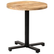 vidaXL Bistro stolík okrúhly Ø70x75 cm surové mangovníkové drevo - cena, porovnanie