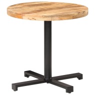 vidaXL Bistro stolík okrúhly Ø80x75 cm surové mangovníkové drevo - cena, porovnanie