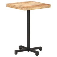 vidaXL Bistro stolík štvorcový 50x50x75 cm surové mangovníkové drevo - cena, porovnanie