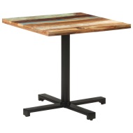 vidaXL Bistro stolík štvorcový 80x80x75 cm recyklovaný masív - cena, porovnanie
