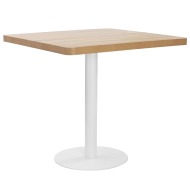 vidaXL Bistro stolík svetlohnedý 80x80 cm MDF - cena, porovnanie