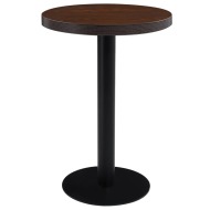 vidaXL Bistro stolík tmavohnedý 60 cm MDF - cena, porovnanie