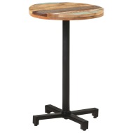 vidaXL Bistro stôl okrúhly Ø50x75 cm recyklovaný masív - cena, porovnanie