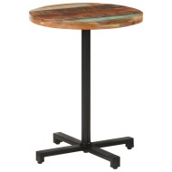 vidaXL Bistro stôl okrúhly Ø60x75 cm recyklovaný masív - cena, porovnanie