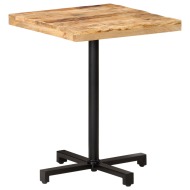 vidaXL Bistro stôl štvorcový 60x60x75 cm surové mangovníkové drevo - cena, porovnanie