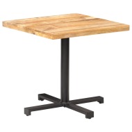 vidaXL Bistro stôl štvorcový 80x80x75 cm surové mangovníkové drevo - cena, porovnanie
