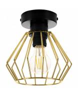 Light Home Loftová závesná lampa s drôteným zlatým odtieňom - cena, porovnanie