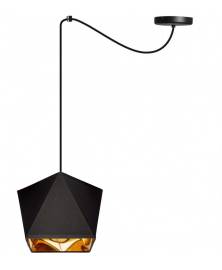 Light Home Moderná závesná lampa Gold Diamond Shade