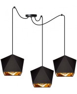 Light Home Závesné svietidlo s tienidlami Diamond Gold Interiors - cena, porovnanie