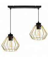Light Home Priemyselná kovová závesná lampa so zlatými odtieňmi - cena, porovnanie