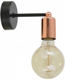 Light Home Moderné nástenné svietidlo Loft Copper Chrome