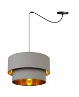 Light Home Elegantná nastaviteľná lampa so zlatým tienidlom v strede - cena, porovnanie
