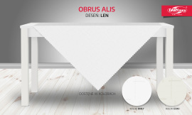 Darymex Obrus ALIS 80x80 Biele plátno