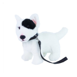 Creative Toys Plyšový pes Anglický bulteriér s vodítkom