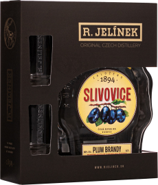 Rudolf Jelínek Slivovica Biela + 2 poháre 0,7l