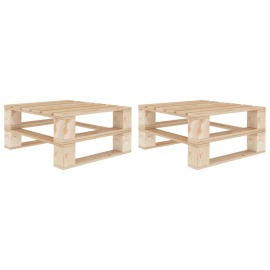 vidaXL Záhradné stoly z paliet 2 ks, drevo