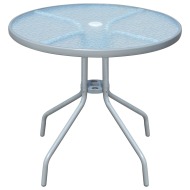 vidaXL Bistro stolík, sivý 80x71 cm, oceľ - cena, porovnanie