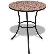 vidaXL Bistro stolík, tehlová farba 60 cm, mozaikový - cena, porovnanie