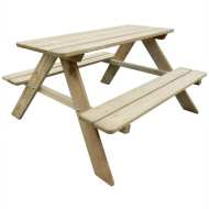 vidaXL Detský piknikový stôl 89x89,6x50,8 cm, borovicové drevo (41701) - cena, porovnanie