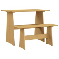 vidaXL Jedálenský stôl s lavicou medovohnedý masívne borovicové drevo - cena, porovnanie