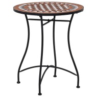vidaXL Mozaikový bistro stolík, hnedý 60 cm, keramika - cena, porovnanie