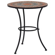 vidaXL Mozaikový bistro stolík, oranžový/sivý 60 cm, keramika - cena, porovnanie