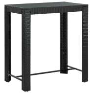 vidaXL Záhradný barový stolík čierny 100x60,5x110,5 cm polyratanový - cena, porovnanie