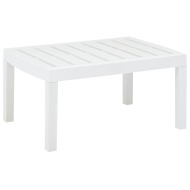vidaXL Záhradný stolík, biely 78x55x38 cm, plast - cena, porovnanie