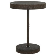 vidaXL Záhradný stolík hnedý 75,5x106 cm polyratanový - cena, porovnanie