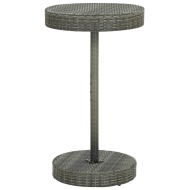 vidaXL Záhradný stolík sivý 60,5x106 cm polyratanový - cena, porovnanie