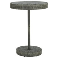 vidaXL Záhradný stolík sivý 75,5x106 cm polyratanový - cena, porovnanie