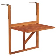 vidaXL Závesný stolík na balkón 64,5x44x80 cm, akáciový masív - cena, porovnanie