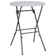 vidaXL Skladací barový stôl, biely 80x110 cm, HDPE - cena, porovnanie