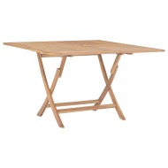 vidaXL Skladací záhradný stôl 120x120x75 cm, tíkový masív - cena, porovnanie