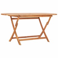 vidaXL Skladací záhradný stôl 160x80x75 cm, tíkový masív - cena, porovnanie
