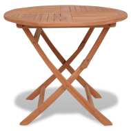 vidaXL Skladací záhradný stôl 85x76 cm, tíkový masív - cena, porovnanie