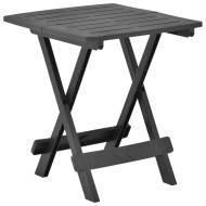 vidaXL Skladací záhradný stôl antracitový 45x43x50 cm plastový - cena, porovnanie