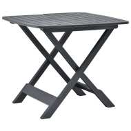 vidaXL Skladací záhradný stôl antracitový 79x72x70 cm plastový - cena, porovnanie