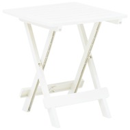 vidaXL Skladací záhradný stôl biely 45x43x50 cm plastový - cena, porovnanie