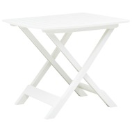 vidaXL Skladací záhradný stôl biely 79x72x70 cm plastový - cena, porovnanie