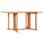 vidaXL Skladací záhradný stôl Butterfly 150x90x75 cm, tíkový masív - cena, porovnanie