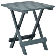 vidaXL Skladací záhradný stôl zelený 45x43x50 cm plastový - cena, porovnanie