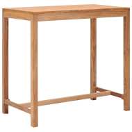 vidaXL Záhradný barový stôl 110x60x105 cm teakový masív - cena, porovnanie