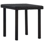 vidaXL Záhradný čajový stôl hnedý 40x40x40 cm polyratanový - cena, porovnanie