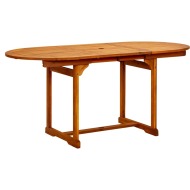 vidaXL Záhradný jedálenský stôl (120-170)x80x75 cm masívne akáciové drevo - cena, porovnanie