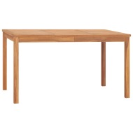 vidaXL Záhradný jedálenský stôl 140x80x77 cm teakový masív - cena, porovnanie